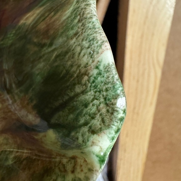 Vintage Jamieson's Capistrano California Pottery Leaf Shaped Candy Dish - Picture 8 of 9